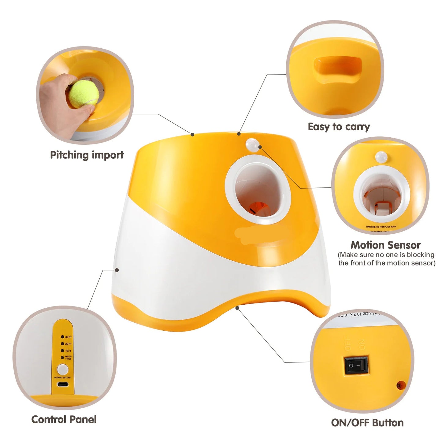 Bau & Miao™ Lancia palline – Giocattolo automatico con palline