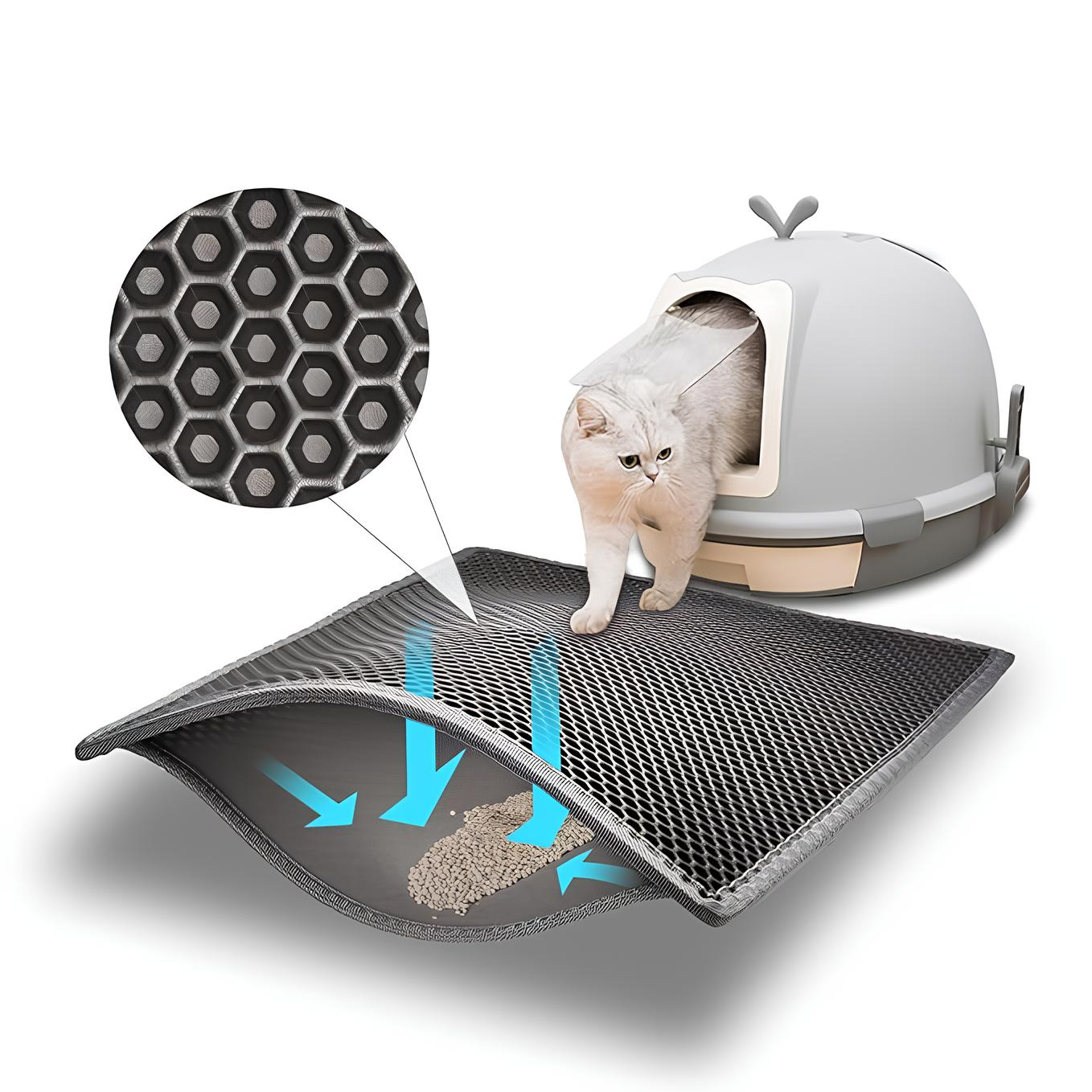 Bau & Miao™ Clean Paws – Tappetino per lettiera per gatti