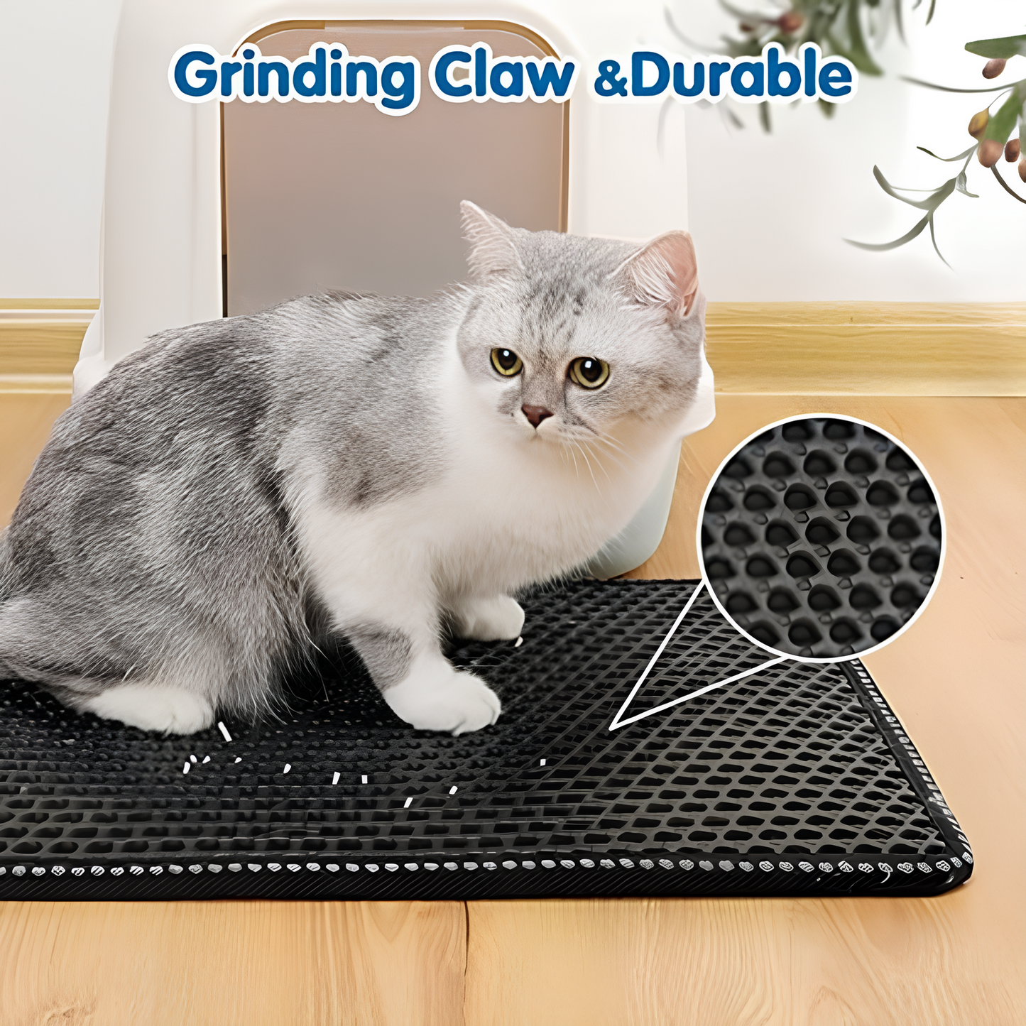 Bau & Miao™ Clean Paws – Tappetino per lettiera per gatti